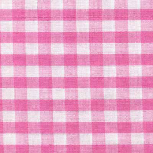 62190 Fabric Gingham 112cm Pink 1/4 Inch