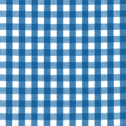 62195 Fabric Gingham 112cm Blue 1/4 Inch