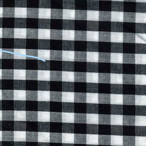 62197 Fabric Gingham 112cm Black 1/4 Inch