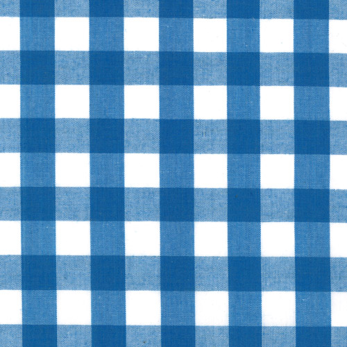62203 Fabric Gingham 112cm Blue 1/2 Inch