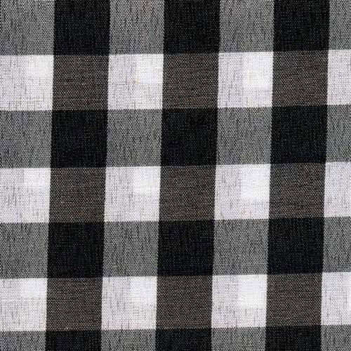 62205 Fabric Gingham 112cm Black 1/2 Inch