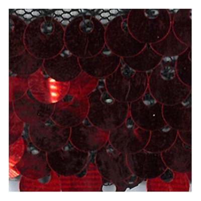 62493 Mermaid Reversible Sequin 120cm Red Black