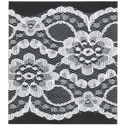 62566 Lace Nylon 75mm White