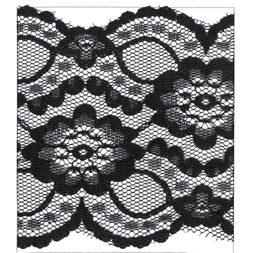 62568 Lace Nylon 75mm Black