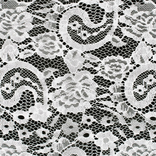 62774 Chantilly Lace Fabric 150cm White