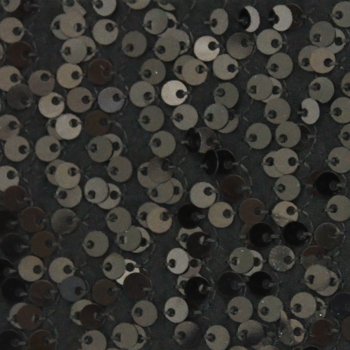 62845 Mesh Sequins 130cm Black