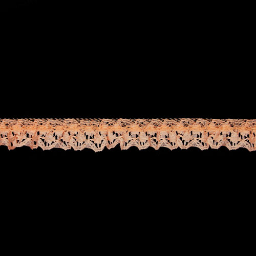 63037 Lace Nylon Frilled 16mm Peach