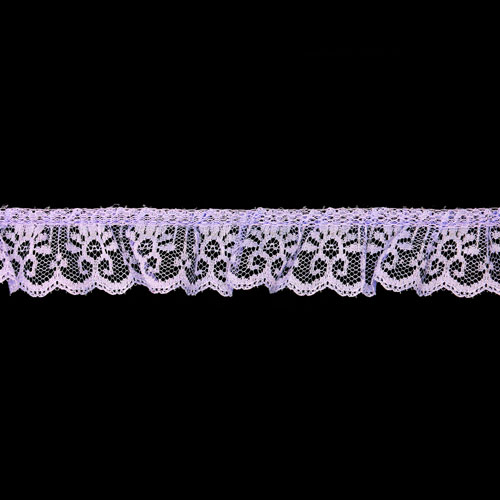 63051 Lace Nylon Frilled 32mm Lilac