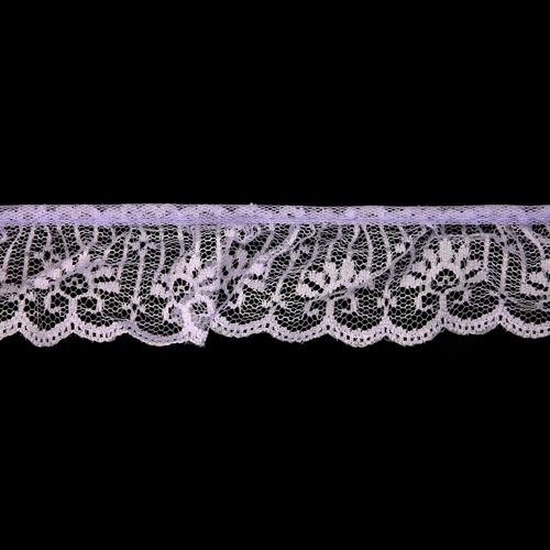 63067 Lace Nylon Frilled 50mm Lilac