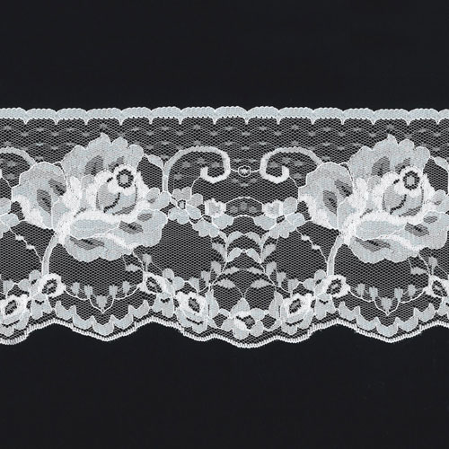 63085 Lace Nylon Flat White 105mm