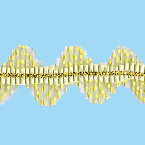 63307 Lace Frilled Cream