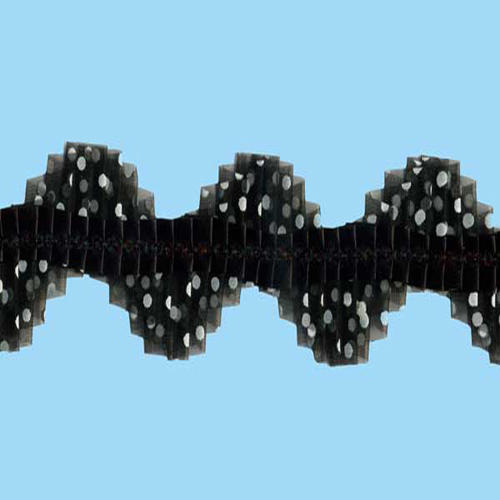 63312 Lace Frilled Black