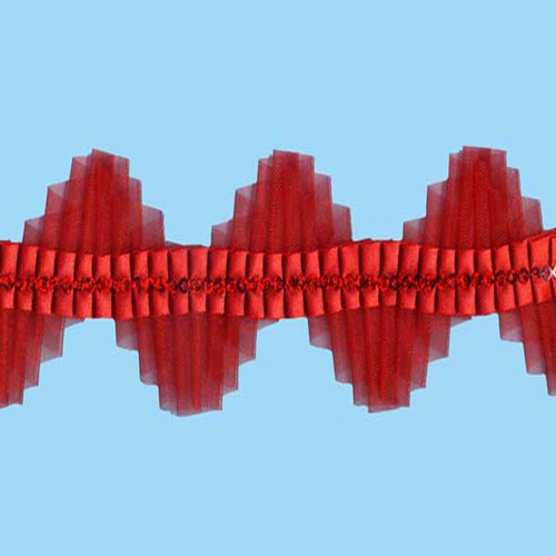 63318 Lace Frilled Red