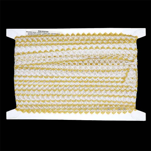 63333 Eyelet Lace Caramel 50m