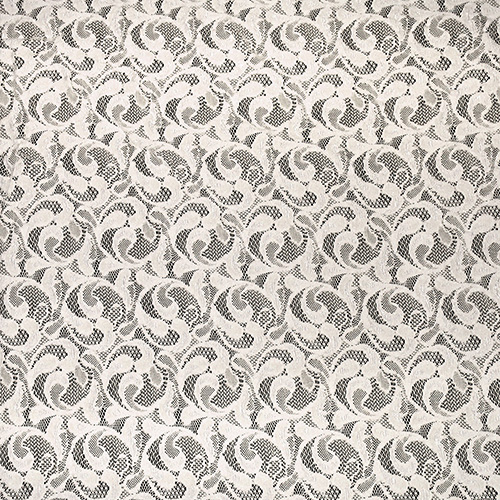 63421 Fabric Bridal Stretch Lace 150cm Ivory