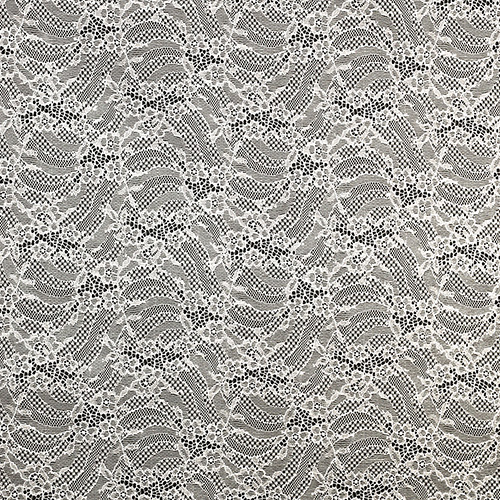 63481 Bridal Fabric Chantilly 140cm Ivory