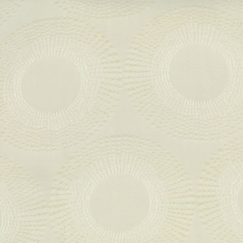 63515 Furnishing Fabrics 225cm Cream Circles