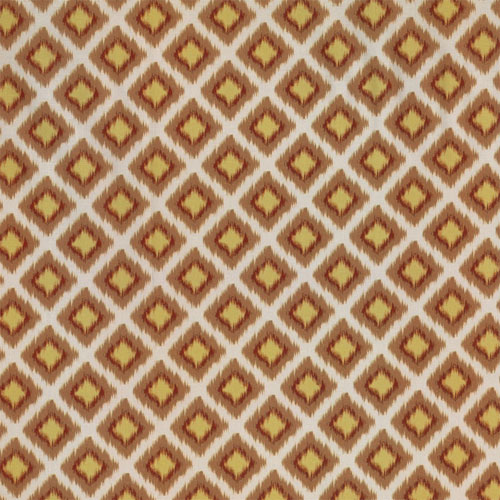 63538 Printed Cotton Fabric 112cm Orange Diamonds