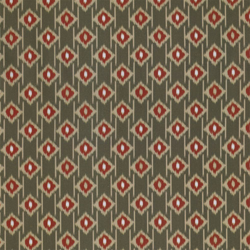 63543 Printed Cotton Fabric 112cm Orange Small Diamonds