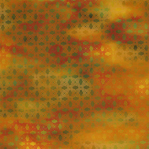 63554 Printed Cotton Fabric 112cm Orange Circles