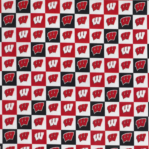 63572 Printed Cotton Fabric 112cm Red Black White