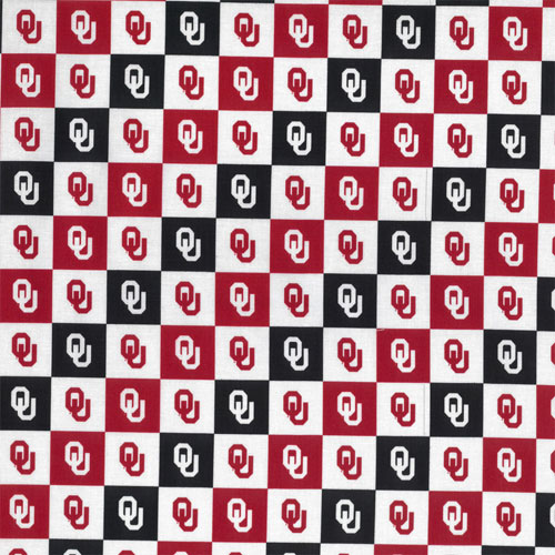 63573 Printed Cotton Fabric 112cm Red Black White