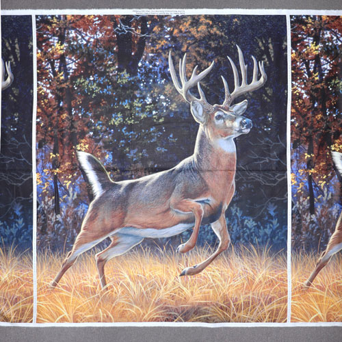 63584 Printed Cotton Fabric 112cm Large Deer