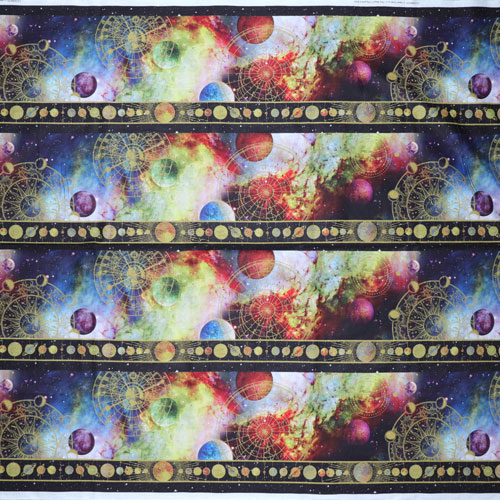 63596 Printed Cotton Fabric 112cm Galaxy