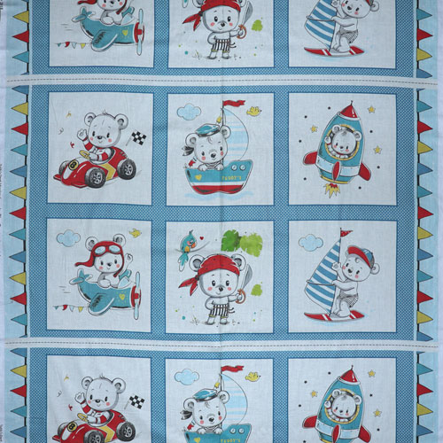 63601 Printed Cotton Fabric 112cm Teddy Bears