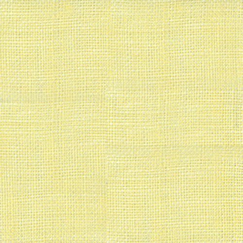 63746 Pure Linen Yarn Dyed 135cm Lemon