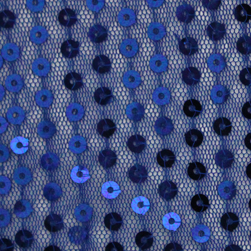 63878 Sequin Mesh 130cm Blue