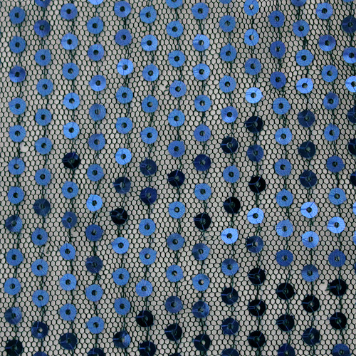 63882 Sequin Mesh 130cm Black Blue