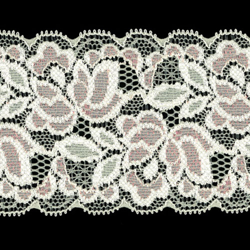 64103 Lace Stretch 65mm Peach Cream