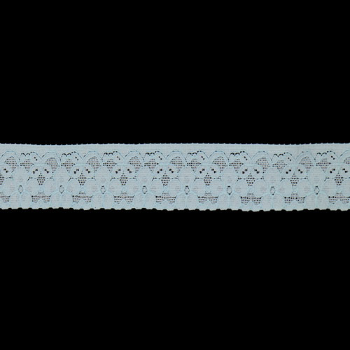 64127 Lace Stretch 30mm Blue