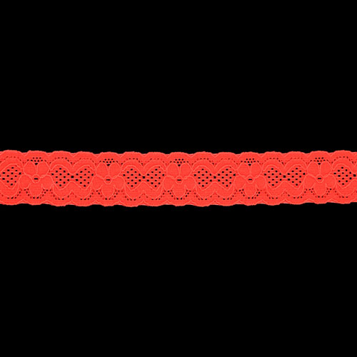 64135 Lace Stretch 25mm Red