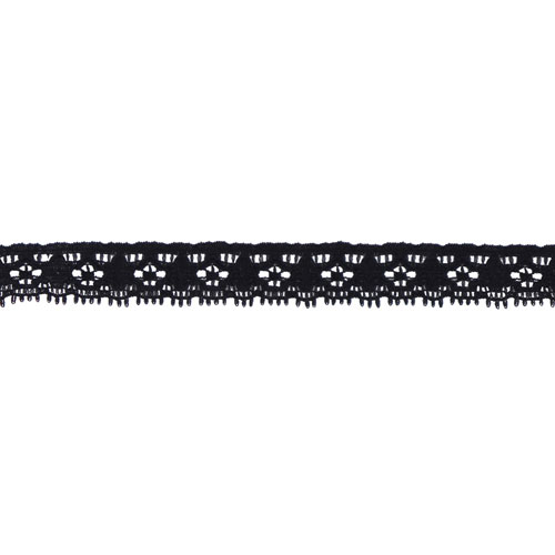 64146 Lace Stretch 14mm Black