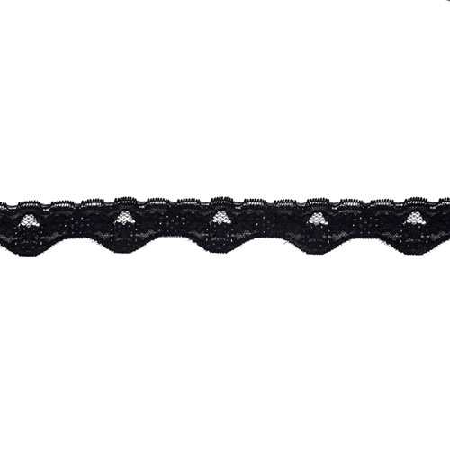 64206 Lace Stretch 40mm Black