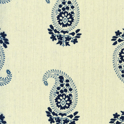 64312 Furnishing Canvas Blue Paisley 150cm