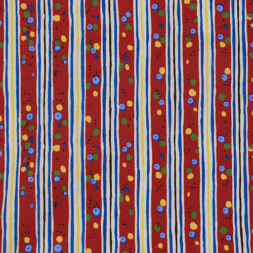 64529 Cotton Fabric 112cm Red Stripe Pattern