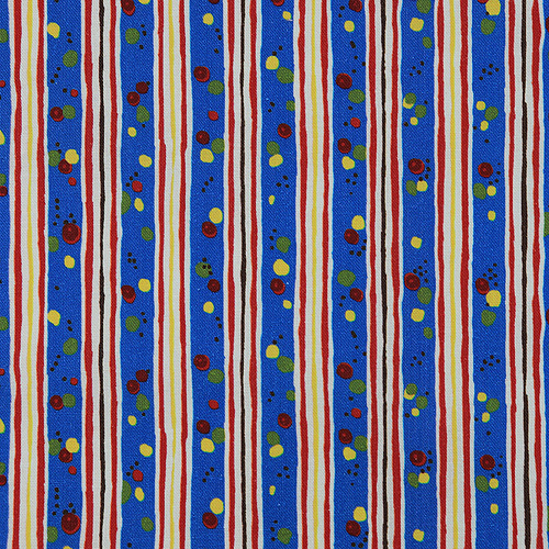 64530 Cotton Fabric 112cm Blue Stripe Pattern
