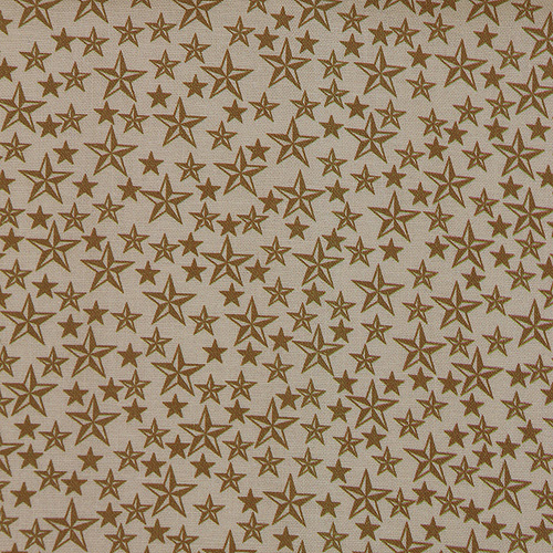 64539 Cotton Fabric 112cm Cream Stars