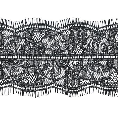 64693 Lace Nylon Flat Black 90mm