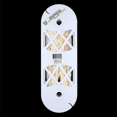 64756 Lace Cambric Eyelet Cream 50mm