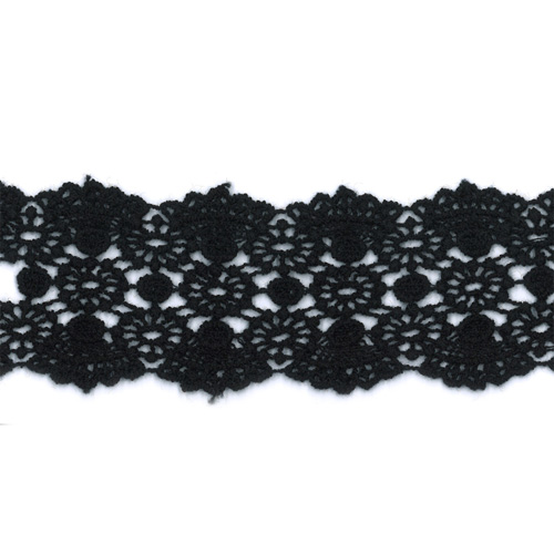 64787 Lace Guipure Black 50mm