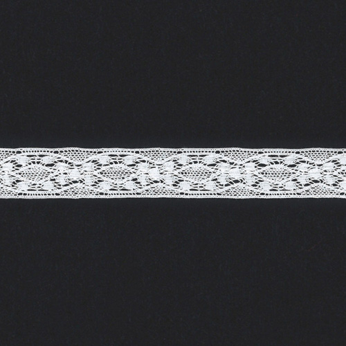 64806 Lace Torchon White 18mm