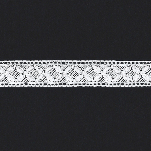 64809 Lace Torchon White 23mm