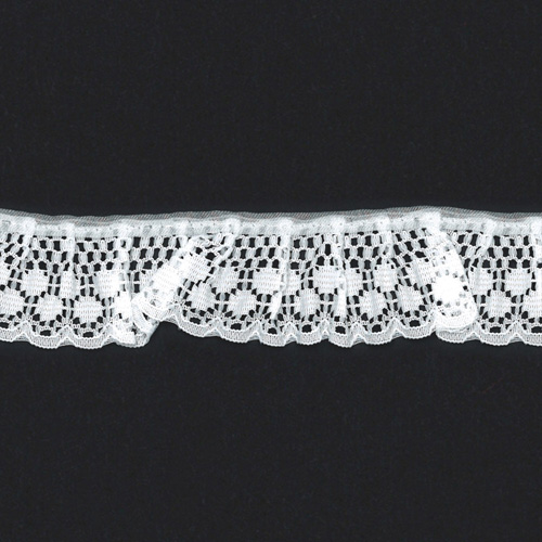 per metre 50mm White Cotton Torchon Lace
