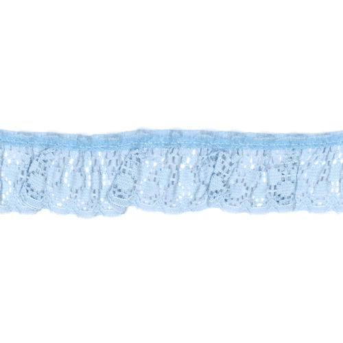 64821 Lace Frilled Blue 30mm