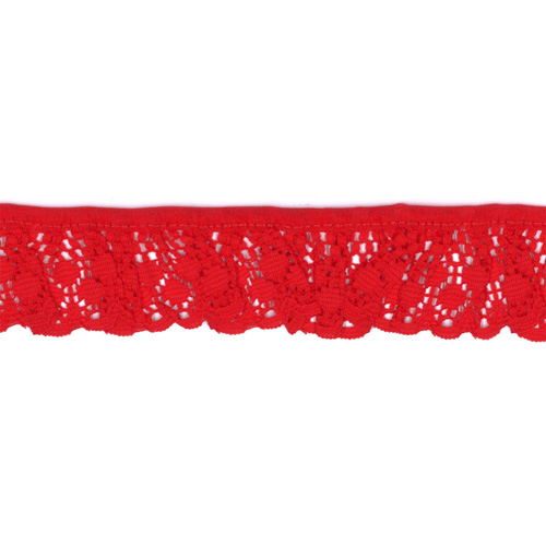64822 Lace Frilled Red 30mm