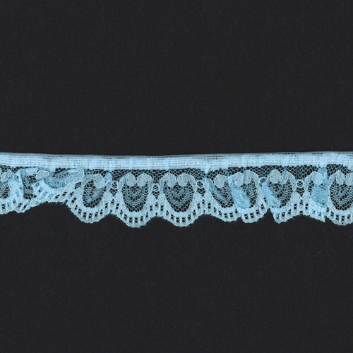 64831 Lace Frilled Blue 25mm